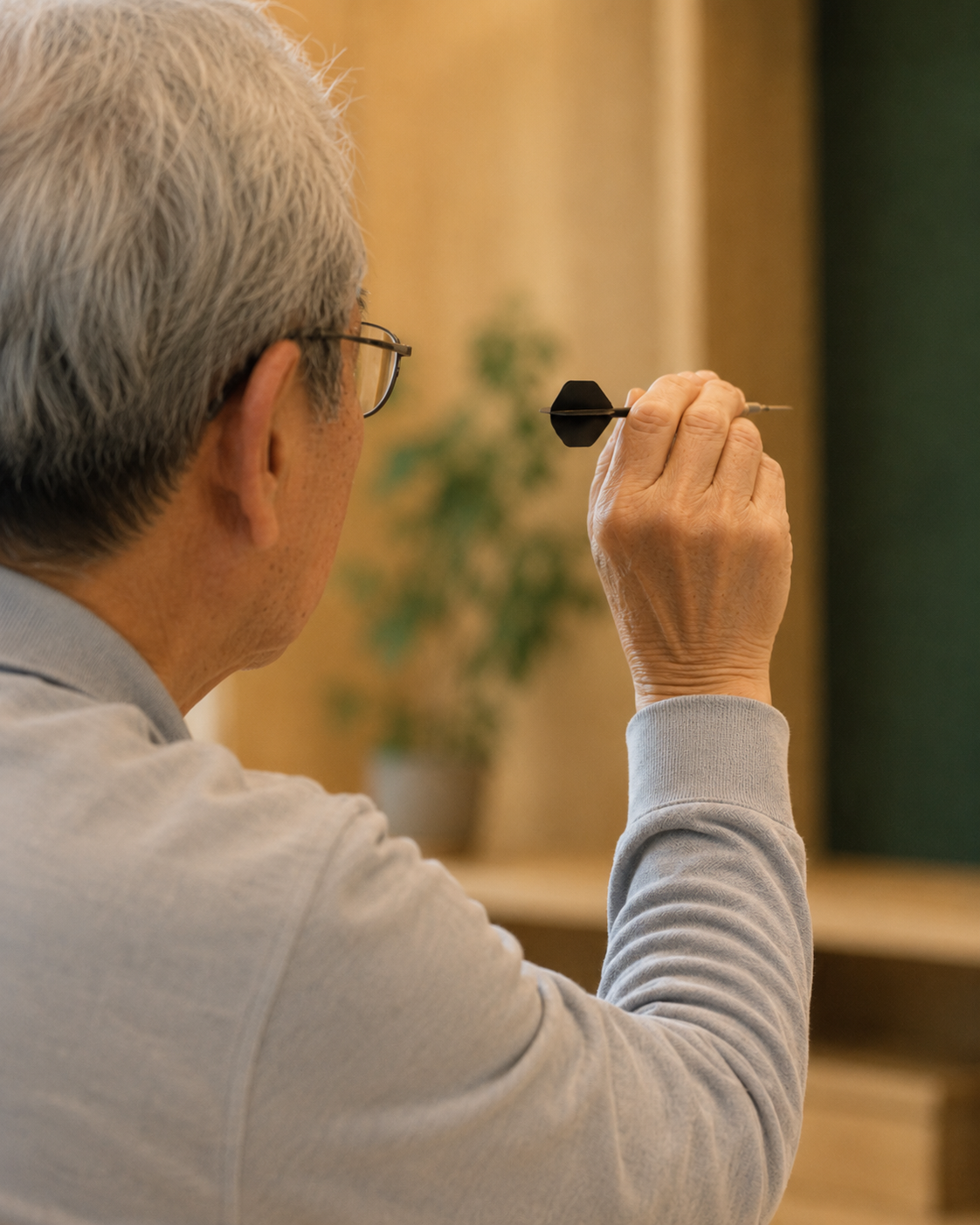 狙いを定めて集中する様子（イメージ）